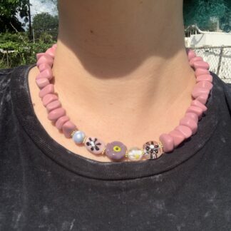 Resin Flower Power Necklace