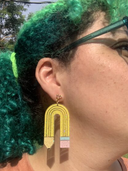 Acrylic Pencil Earrings - Image 2