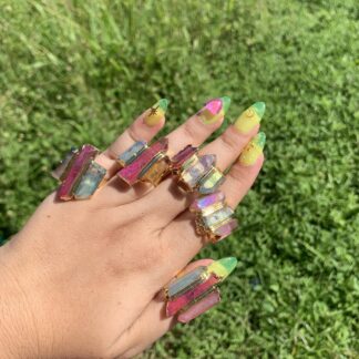 Quartz Adjustable Ring