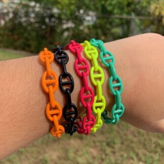 Enamel Chain Adjustable Bracelet