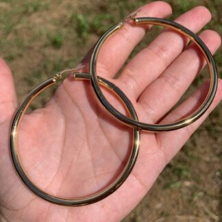 Chunky Stainless Steel Hoops