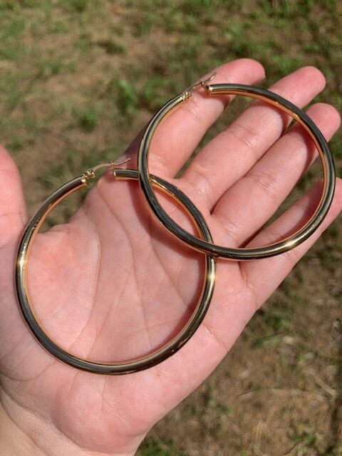 Chunky Stainless Steel Hoops