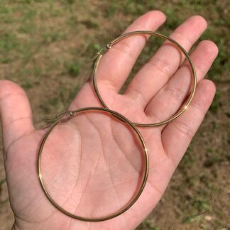 Medium Hoops Stainless Steel