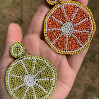 Fruit Seed Beads Earrings