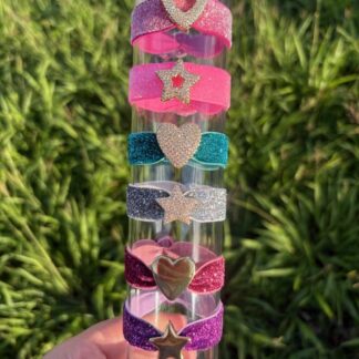 Bracelets (thick glitter lycra)
